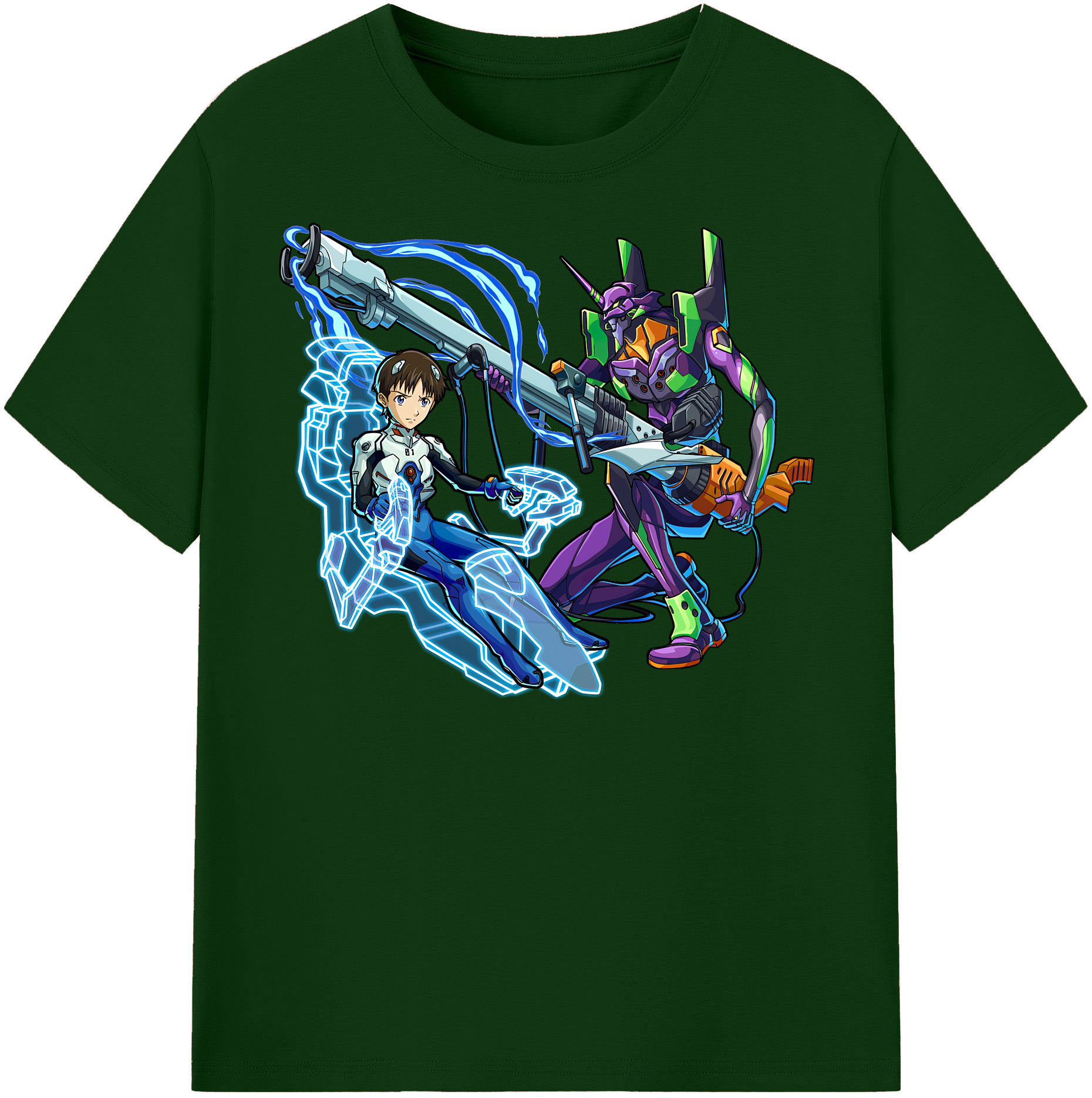 （画像用） EVA 新世紀エヴァンゲリオン 綿100％半袖Tシャツ（フロントプリント）